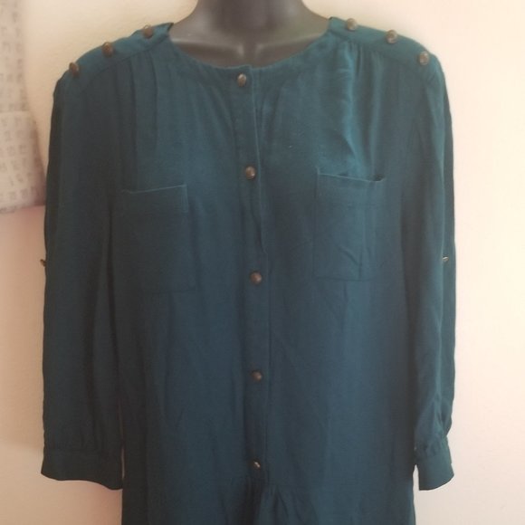 Cooperative Urban Outfitters Forest Green Tunic - Picture 2 of 5